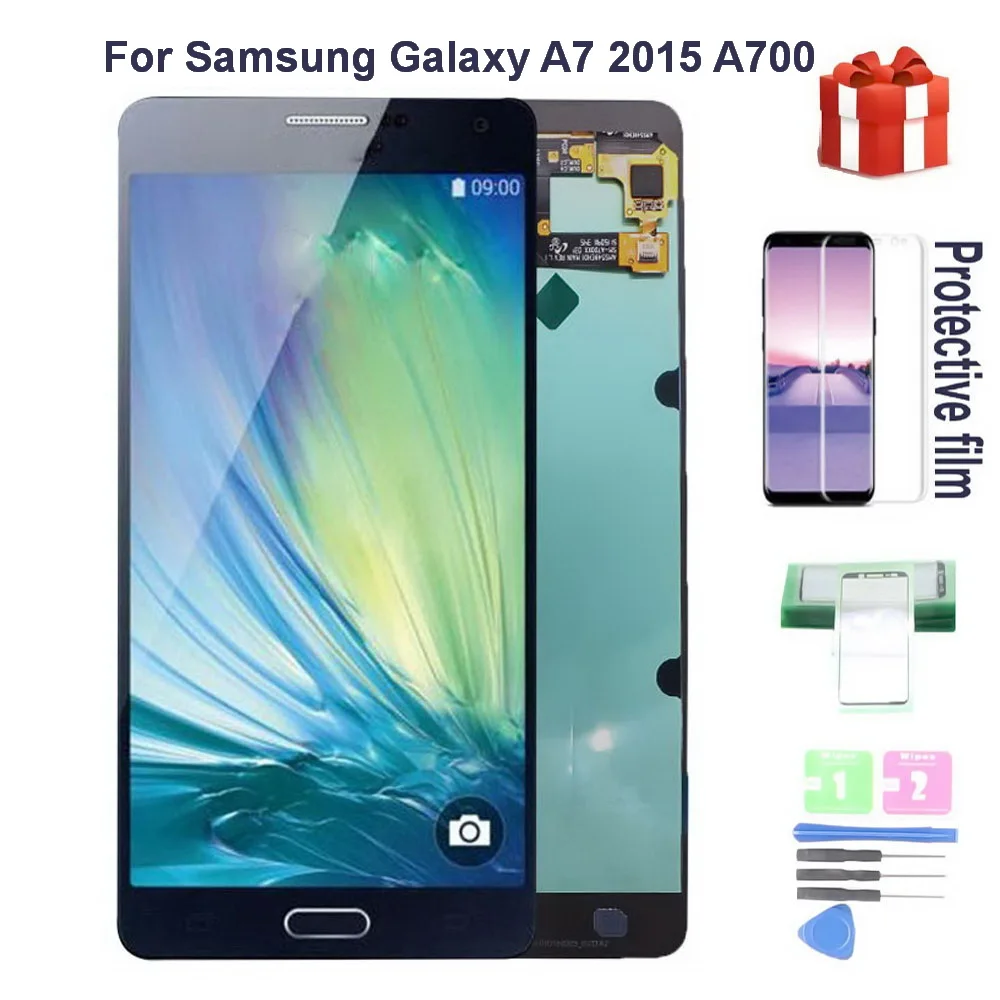 

Original 5.5" AMOLED A700 LCD For SAMSUNG Galaxy A7 2015 Lcd A700H SM-A700F A700S A700K Display Touch Screen Digitizer Assembly
