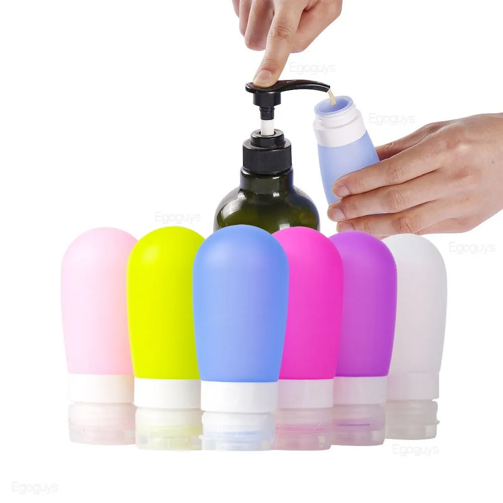 Модные Силиконовые бутылки для путешествий контейнер косметического шампуня