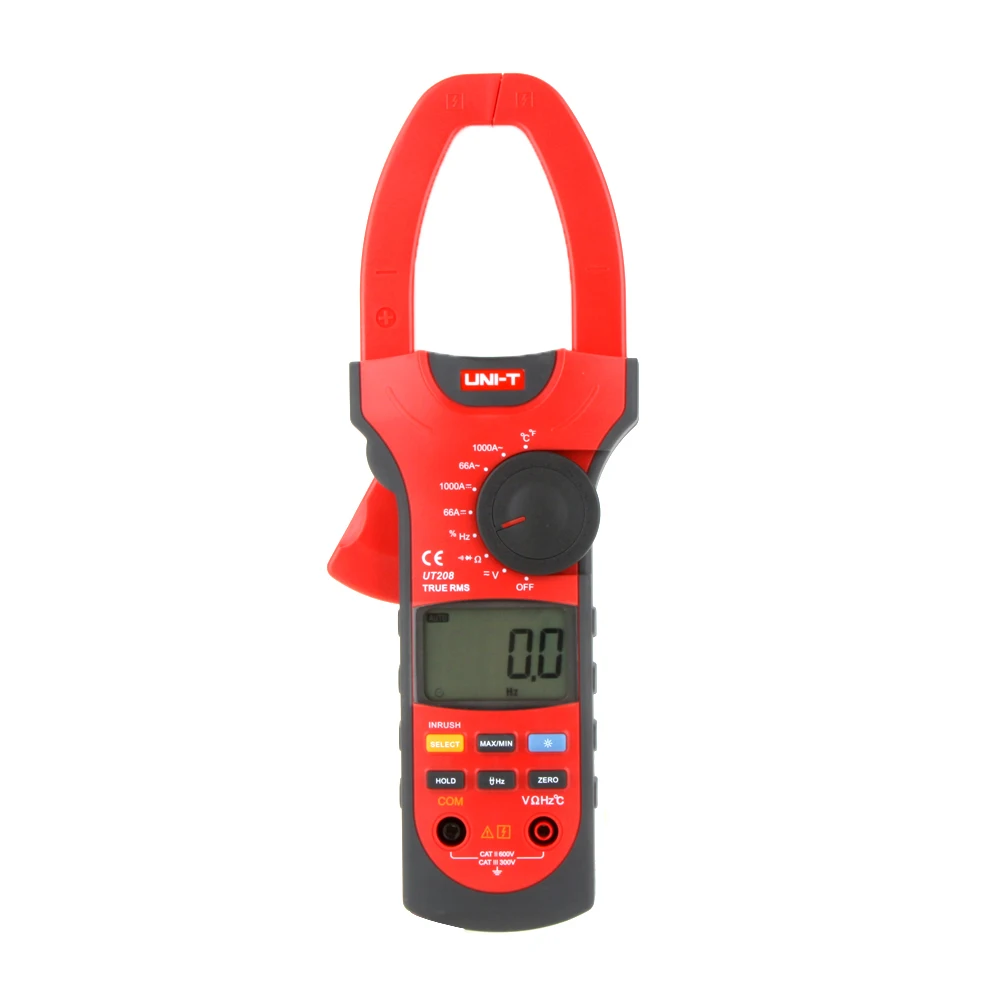 

UNI-T UT208 1000A Digital Clamp MetersTemperature Measure Multimeter Auto Range Resistance AC DC Voltage true RMS