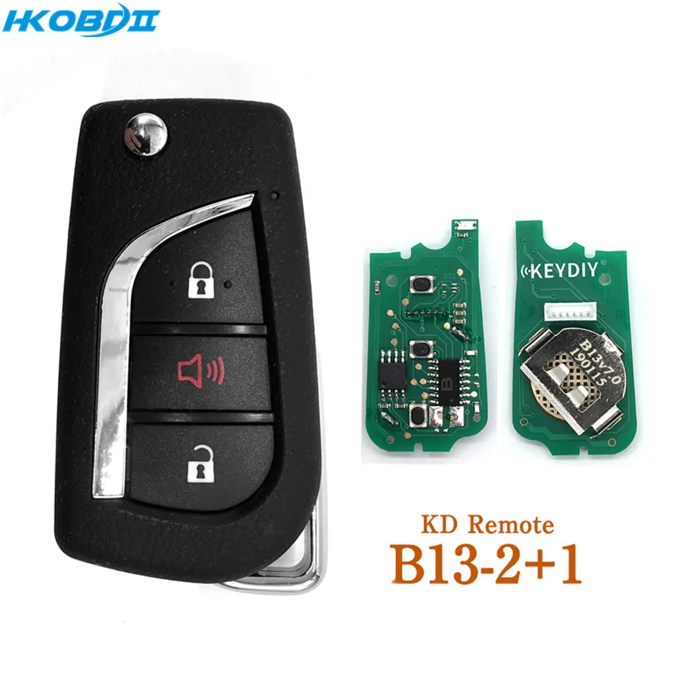HKOBDII KEYDIY оригинальный KD B13 2 + 1 series пульты дистанционного управления для KD900/MINI