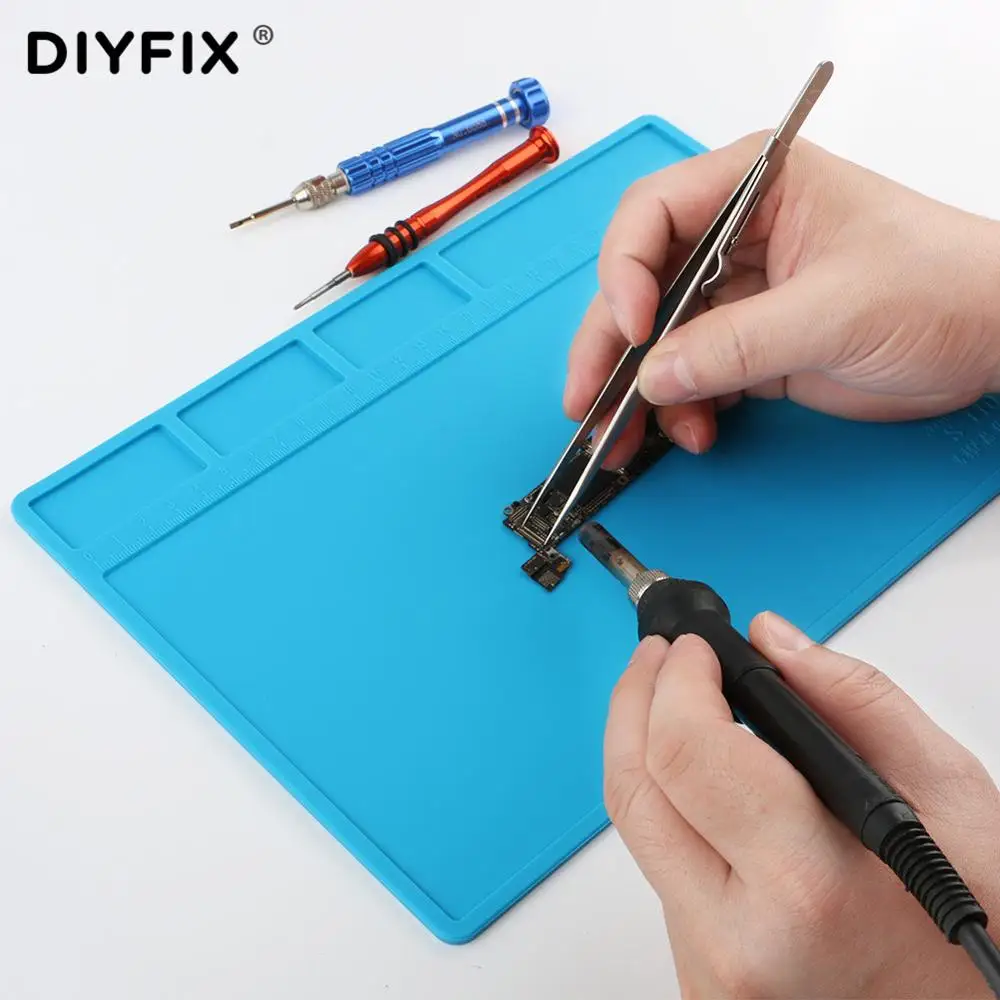 DIYFIX S-110 многофункциональный мобильный телефон ремонт верстак изоляционная