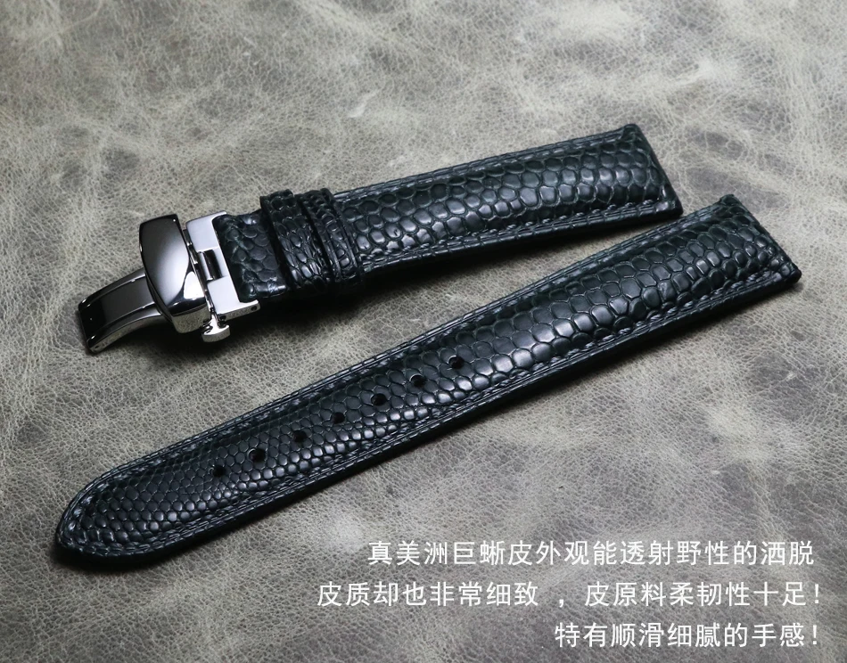 Ремешок для часов ручной работы из кожи ящерицы винтажный ремешок длиной 20 мм