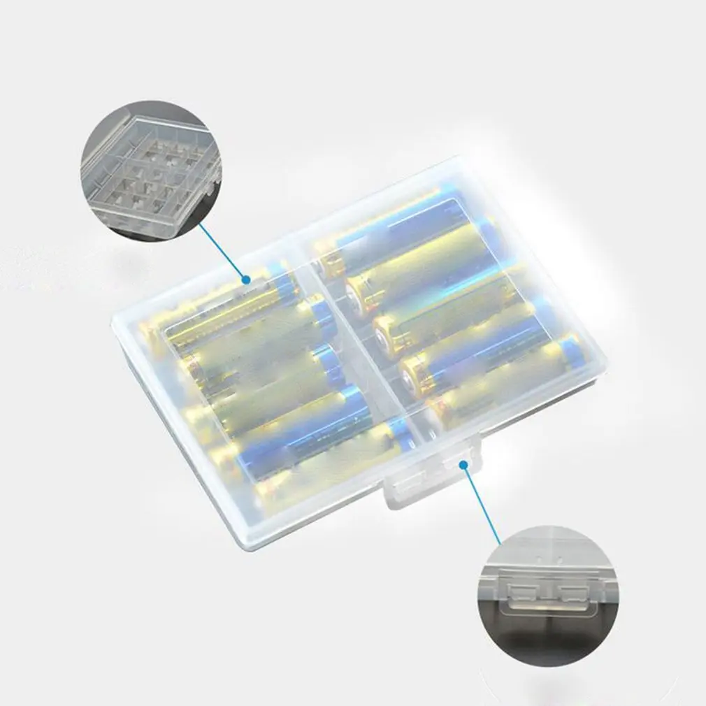 1 шт. чехол для держателя батареи хранения 10 батареек AA AAA жесткая пластмассовая