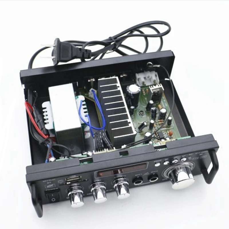 600 Вт Bluetooth стерео усилитель звука для автомобиля Home HiFi Музыка SD USB FM AMP 12 В/220 В -