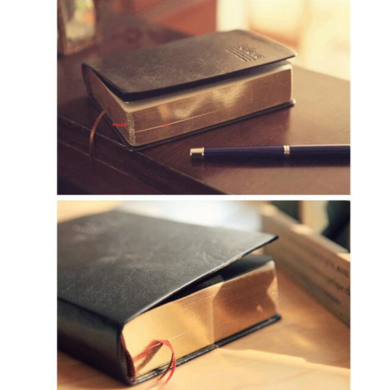 

Retro Thick Paper Lined Notebook Bible Diary Journals School Office
