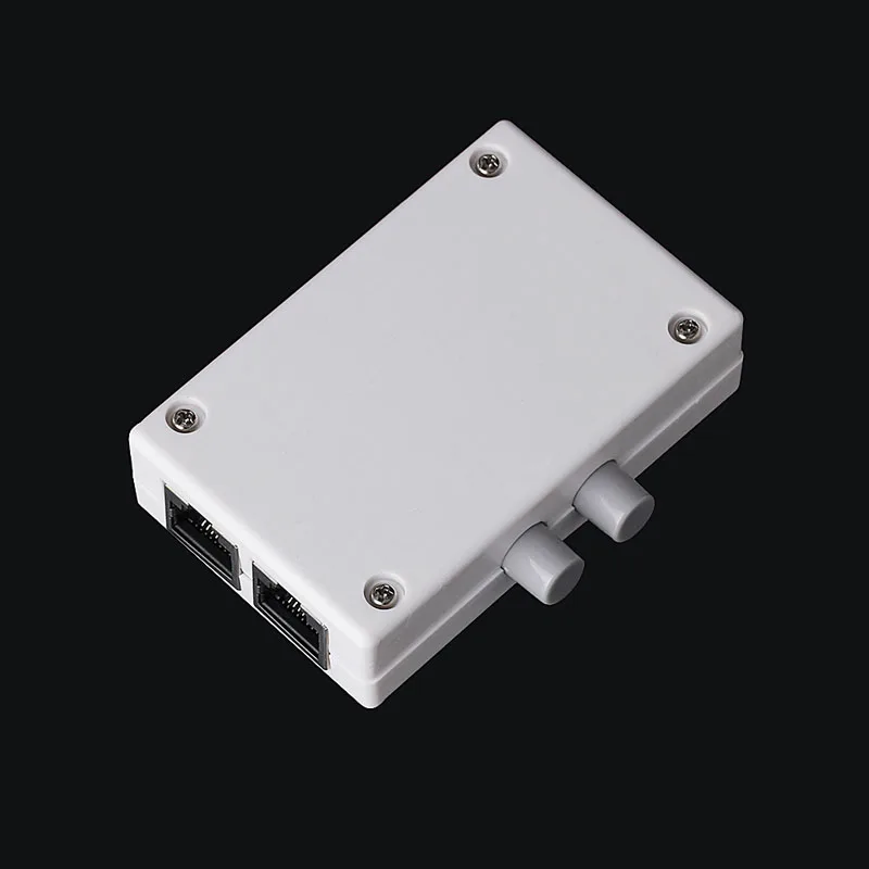 

Mini 2 Port AB Network Manual Sharing Switch Box 2In1/1In2 RJ45 Network/Ethernet