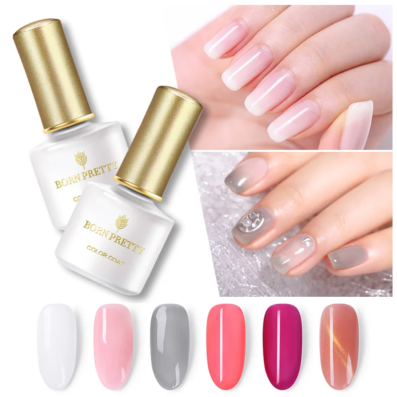 BORN PRETTY Гель-лак для ногтей Гибридный лак для маникюра УФ опаловые цвета Vernis Полупостоянный лак для ногтей набор гель Топ праймер