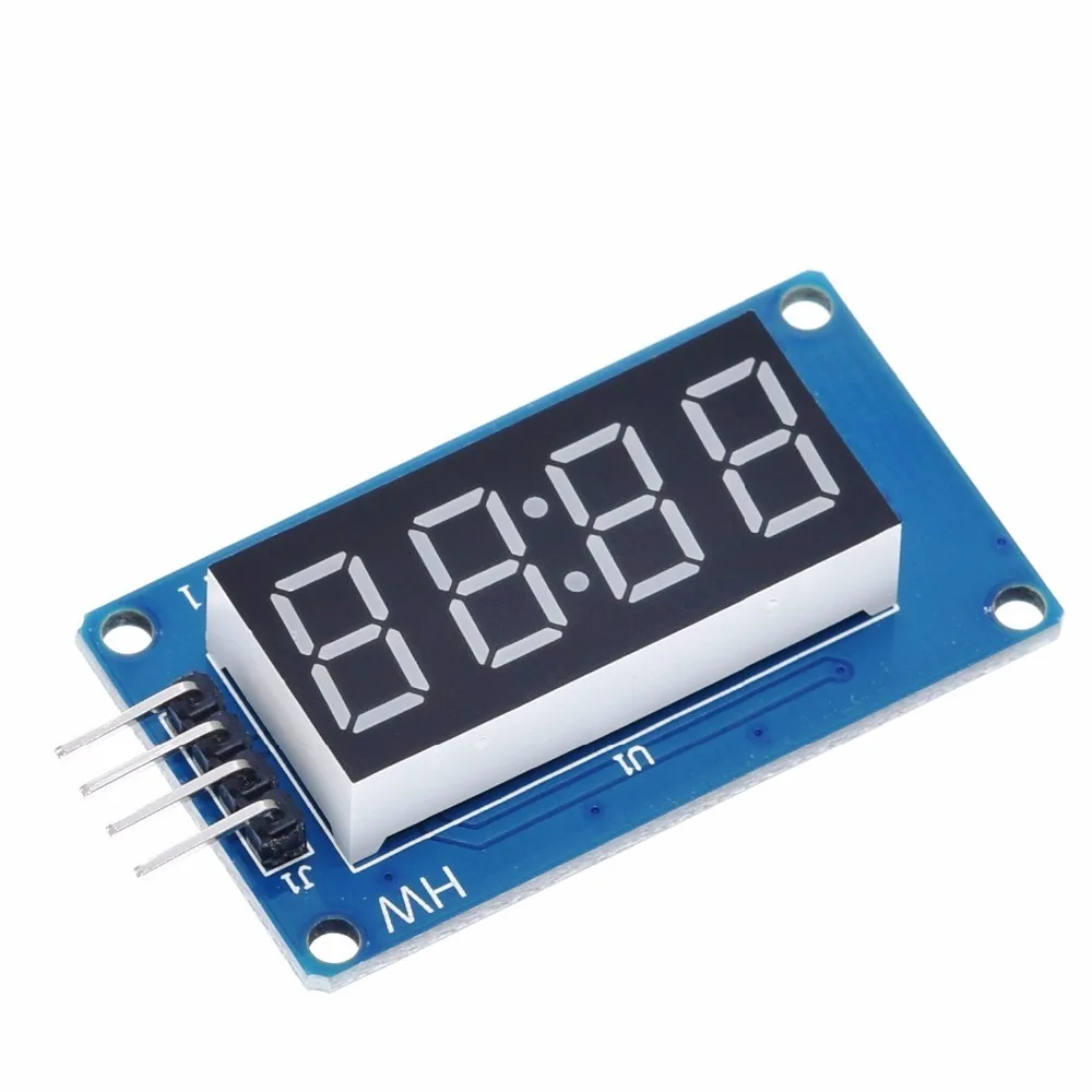 Модуль светодиодного дисплея TM1637 для Arduino 7 сегментов 4 бита 1 5-дюймовые часы