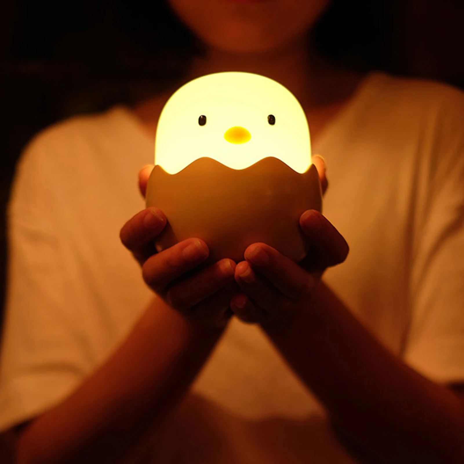 

Cute Cartoon Night Light Beside Lamp USB Dimmable Night Lamp 1200mAh Rechargeable Cell for Home Decoration Birthday Present Gift