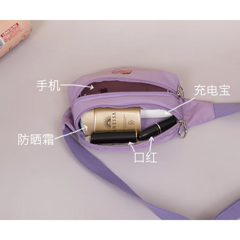 Kawaii поясная сумка для женщин забавная карамельных цветов Мультяшные сумки на