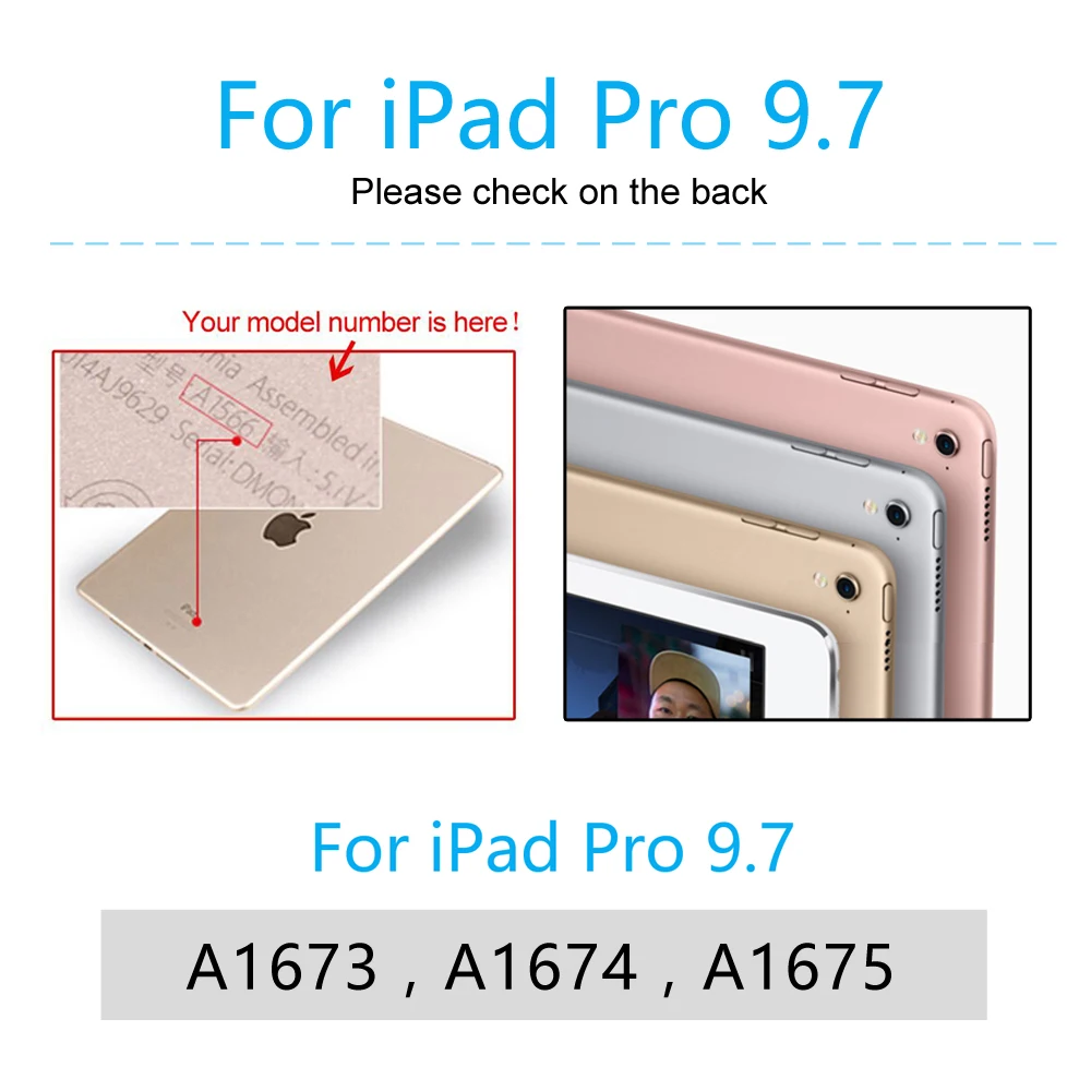 Для iPad Pro 9,7 чехол, чехол с откидной крышкой Aiyopeen Smart Cover для iPad Pro 9,7 дюйма A1673/A1674/A1675