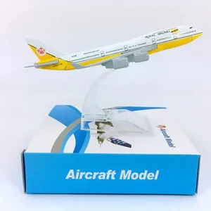 16 см 1:400 B747-400 модель Королевский Бруней авиакомпаний С недрагоценных металлов сплав самолет Коллекционная модель дисплея