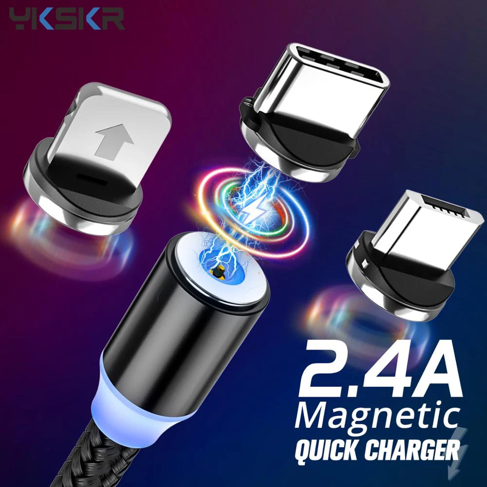 

Magnetic USB Cable Fast Charging USB Type C Cable Magnet Charger Data Charge Micro USB Cable Mobile Phone Cable For iphone 11 Xs