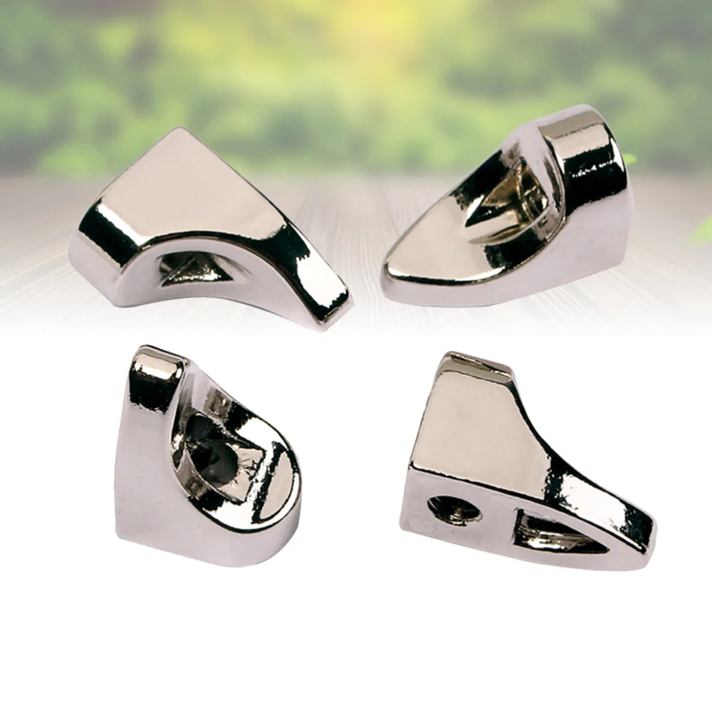 

4pcs Guitar Maker Chrome Banjo Replacement Parts Zinc Alloy Bracket Stand (Silver)