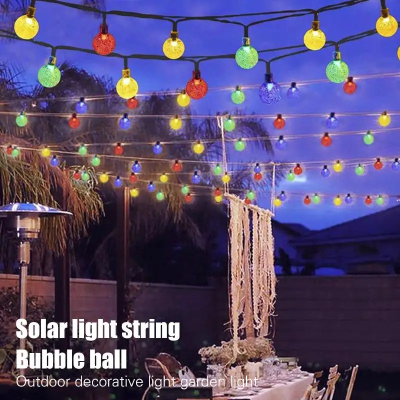 

Crystal Ball Light Solar Landscape Lamp Garden Outdoor Fairy Light Super Bright 20/30LED Yard Festival Fairy String Light