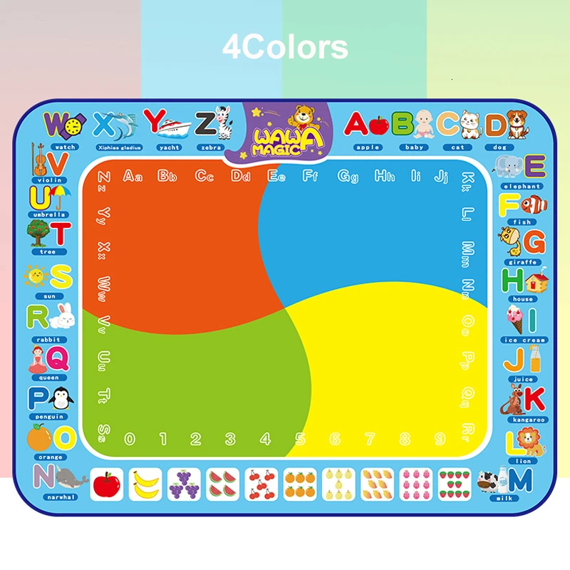 100*80 см игрушки для рисования водный коврик рисование и написание каракули с