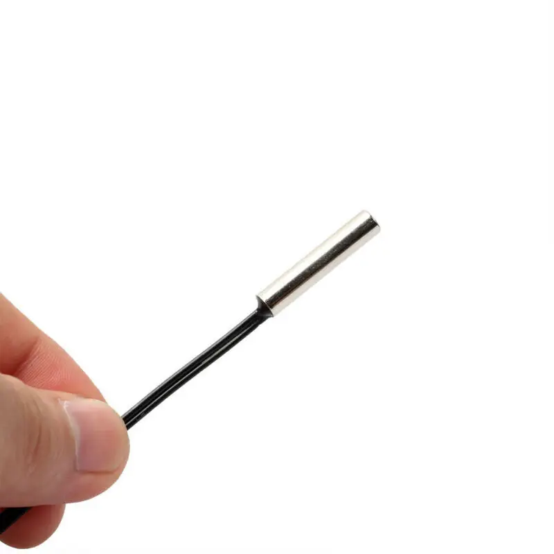 5x черный серебристый цвет 2 линии NTC термистор температура Сенсор цилиндр зонд 0 5