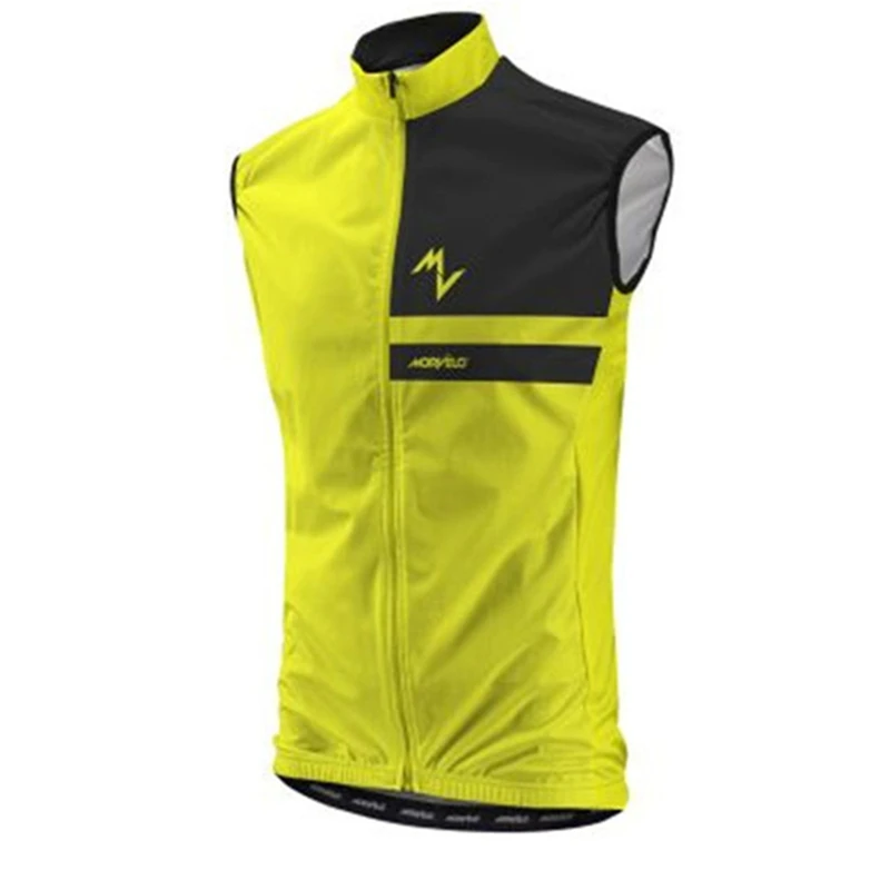 Morvelo ветрозащитный жилет Мужчины Велоспорт Джерси без рукавов Легкие и дышащие