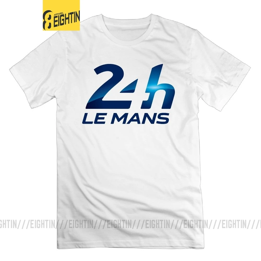 Футболка из 100% хлопка с логотипом 24h Le Mans Мужская футболка большого размера