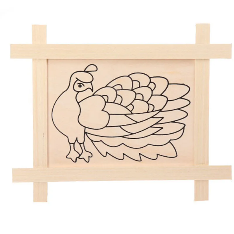 

DIY Graffiti Kindergarten Manual Early Learning Education Toys Wood Board Painting Sketchpad Montessori Teaching Aids Math Toys