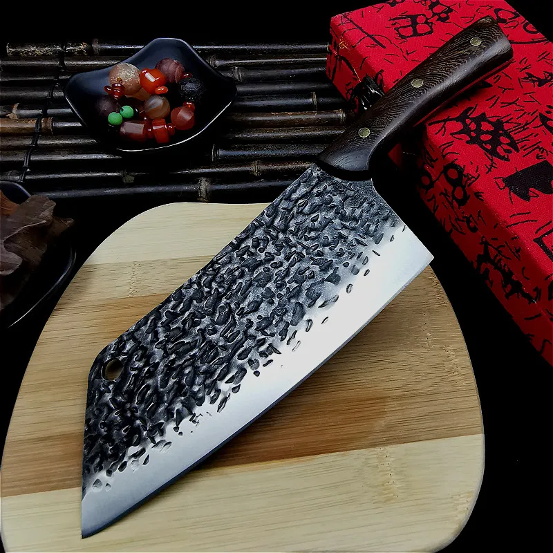 7-дюймовый ручной Кованый кухонный нож домашний Чоппер шеф-повара Специальный