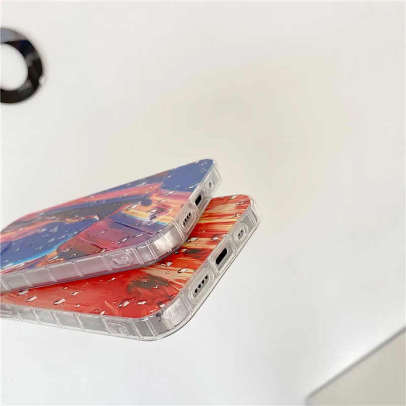 

Colorful Water Drops Art Phone Case For iPhone 11 12 Pro 7 8 Plus X XR XS Max Mini Soft Silicone Back Cover Coque