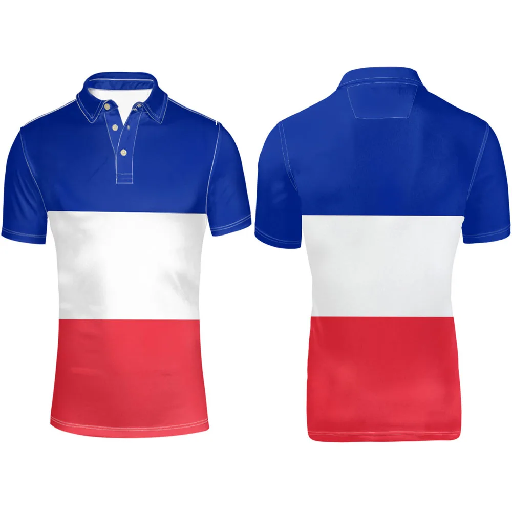 

FRANCE youth diy free custom made name number fra Polo shirt nation flag marianne french print word fr college photo clothes