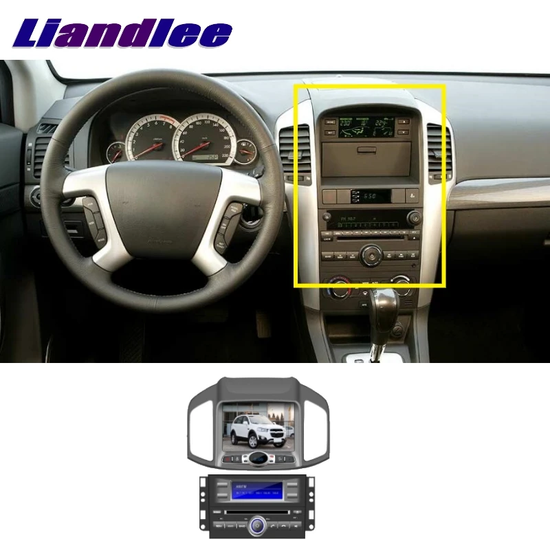 Liandlee для Chevrolet Captiva 2006 ~ 2018 LiisLee Автомобильный мультимедийный ТВ DVD GPS аудио Hi-Fi