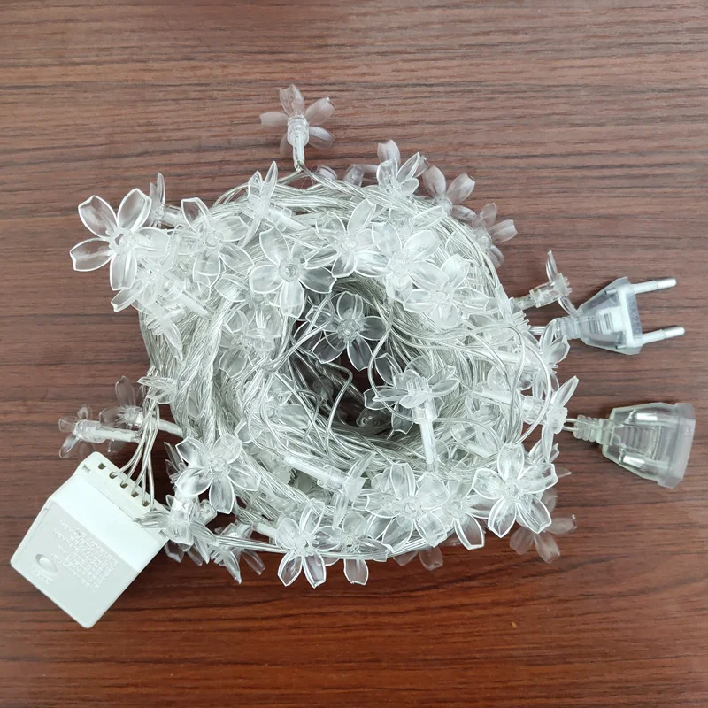 

LED Flowers Fairy Lights 2M 5M 10M Indoor LED String Lights Garden Christmas Tree Garland Holiday Home Room Decoration Battery