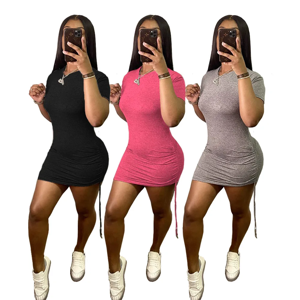 

2021 Summer New Style Sexy Temperament Fashion Mid-Waist Short Skirt Hip Skirt Fashion Sexy Dress