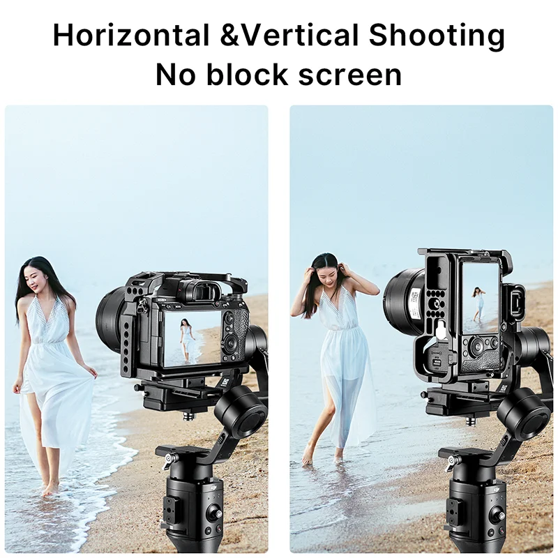 UURig металлическая клетка для Sony A73 A7III A7R3 A7M3 Rig с Arca Swiss и Arri установочное отверстие