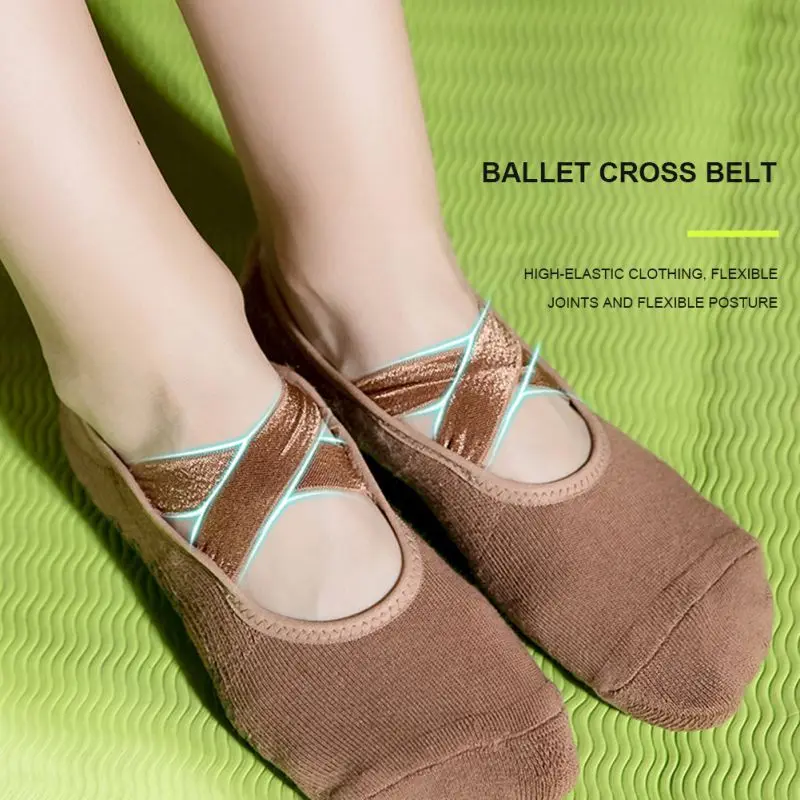 

Женские нескользящие носки для йоги, нескользящие носки, силиконовые женские носки с открытой спиной для танцев, балета, фитнеса, пилатеса, ...