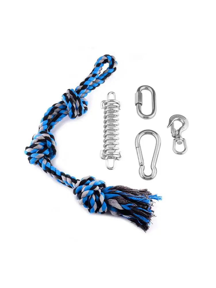 

Spring Pole Rope Dog Toys Outdoor Hanging Exercise Rope Pull Tug Of War Toy Muscle Builder For Training Dogs Of All Ages Breeds