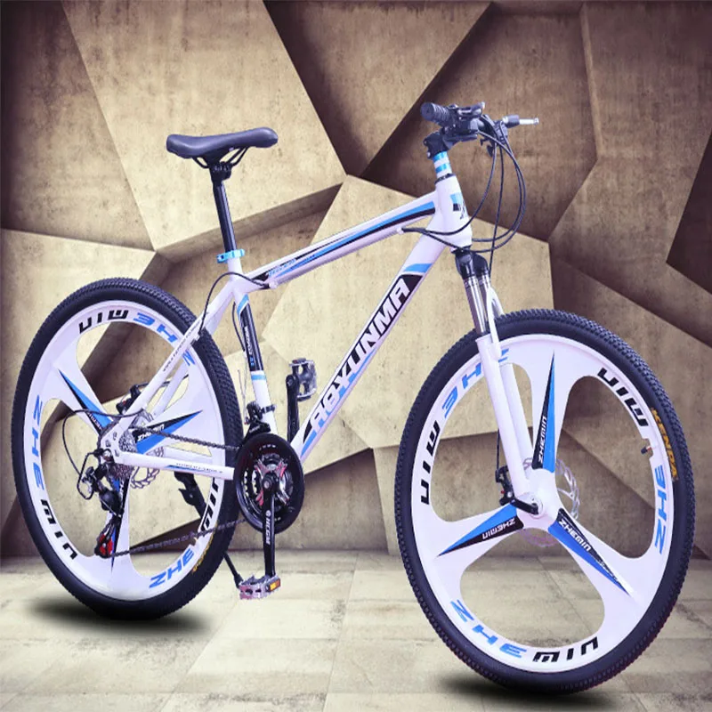 Verkaufen Berg Fahrrad 21 Geschwindigkeit 3 Messer 24 Zoll Radlager Hub Trommel Disc Bremsen V Bremsen Lila Rot Blau Männer Und Frauen Bike