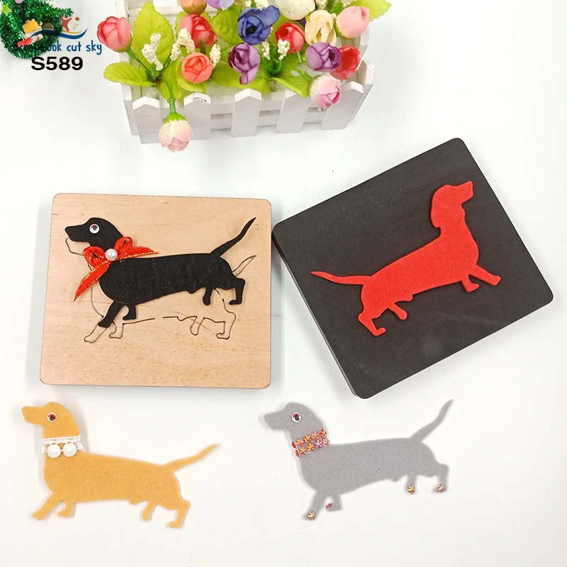 

Dog S589 Muyu Wooden Mold Scrapbook Dies Suitable For Market General Machines