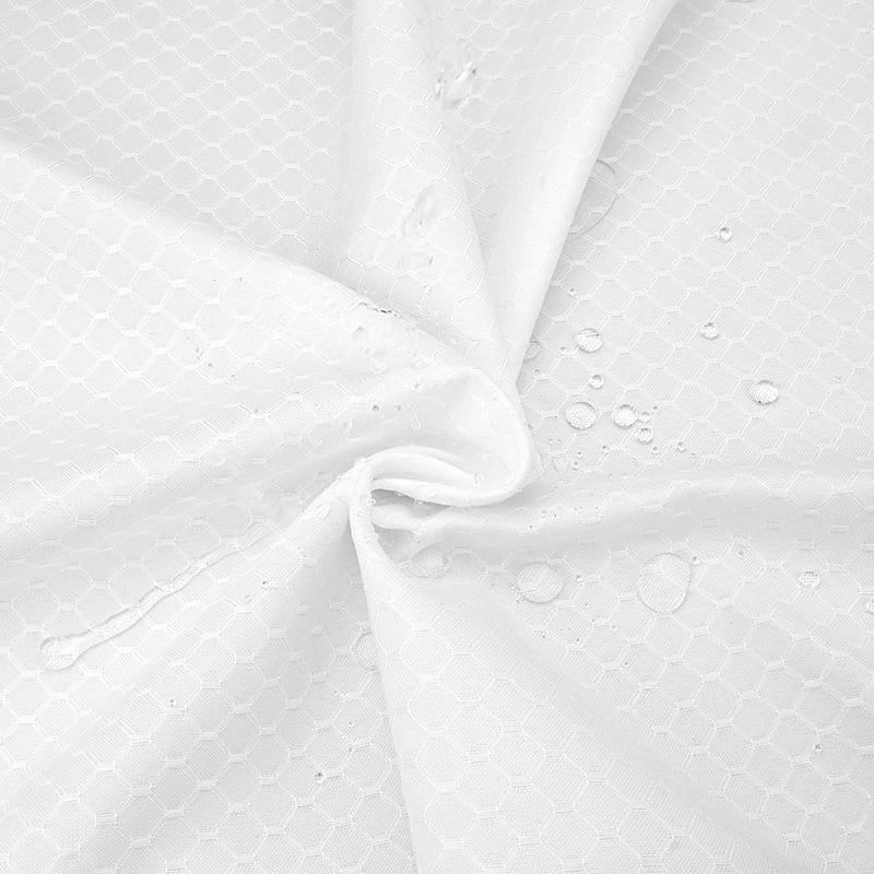 Белая сетчатая занавеска для душа из полиэстера с сеткой водонепроницаемая