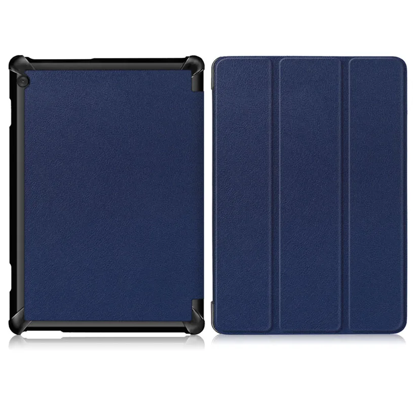 Dark Blue Тонкий чехол для lenovo Tab M10 TB-X605F TB X605F TB-X505F 10," чехол с магнитной подставкой из искусственной кожи чехол для планшета lenovo Tab M10 - Цвет: Dark Blue