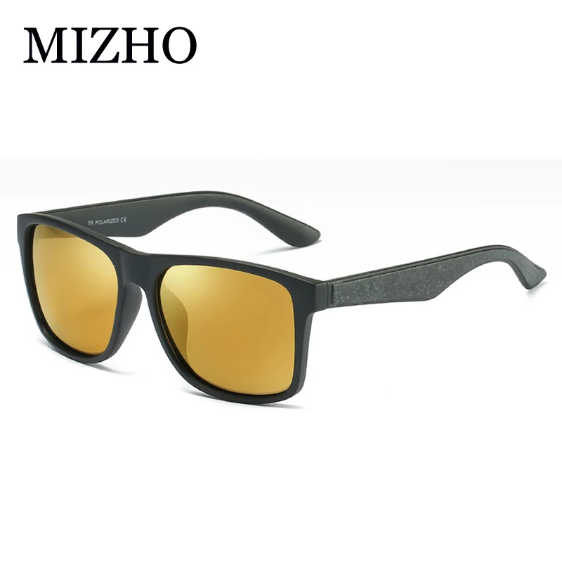

MIZHO Plastic Titanium Optical Frame Matte Black Polarized Sunglasses Men Drive Fashion TR90 Fishing Eyewear Women Brand Travel