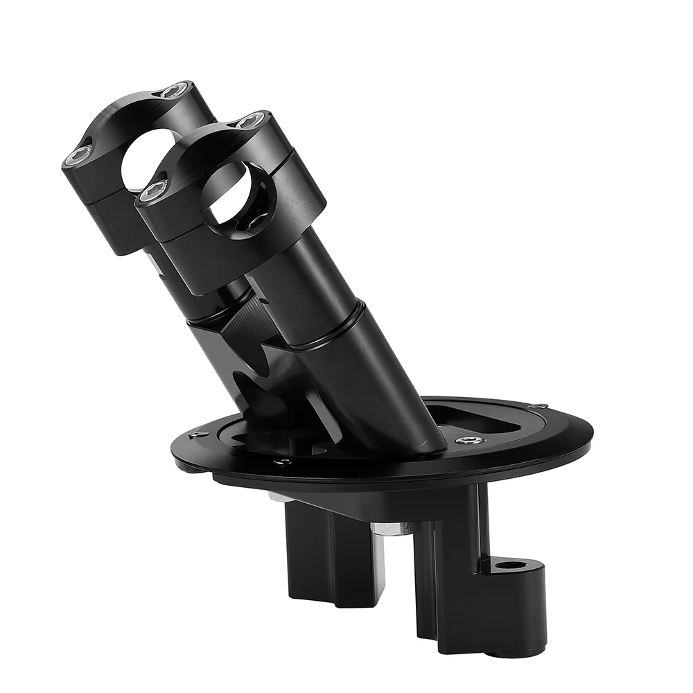 Black Мотоциклетный комплект стояк POUR GUIDON ручка RISER для YAMAHA TMAX 500 2008 2012 TMAX 530 2012- DX SX - Цвет: Black