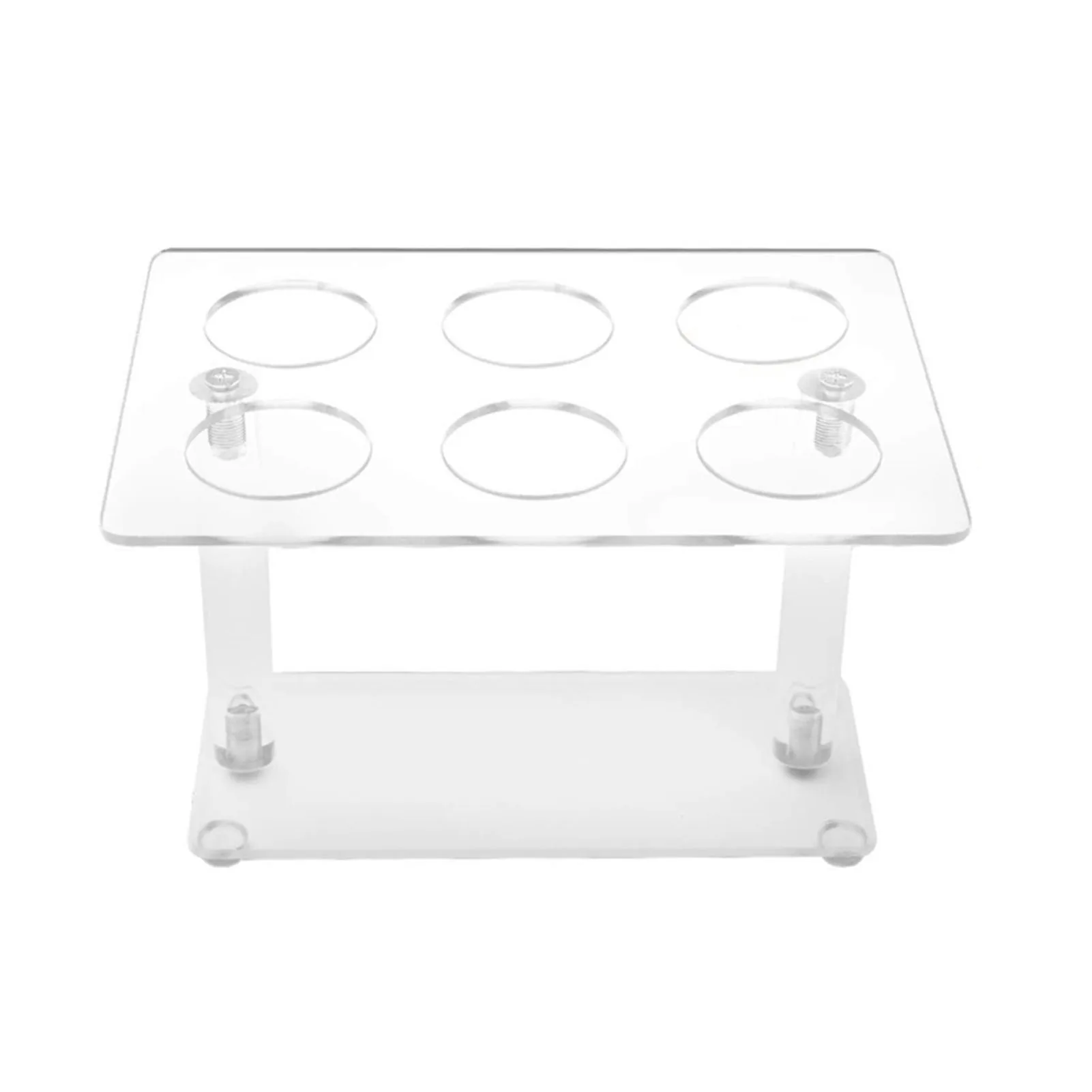 

6 Holes Cone Holder Clear Acrylic Ice Cream Cone Display Stand Sushi Hand Roll Stand Kitchen Tool For Party Birthday responsible