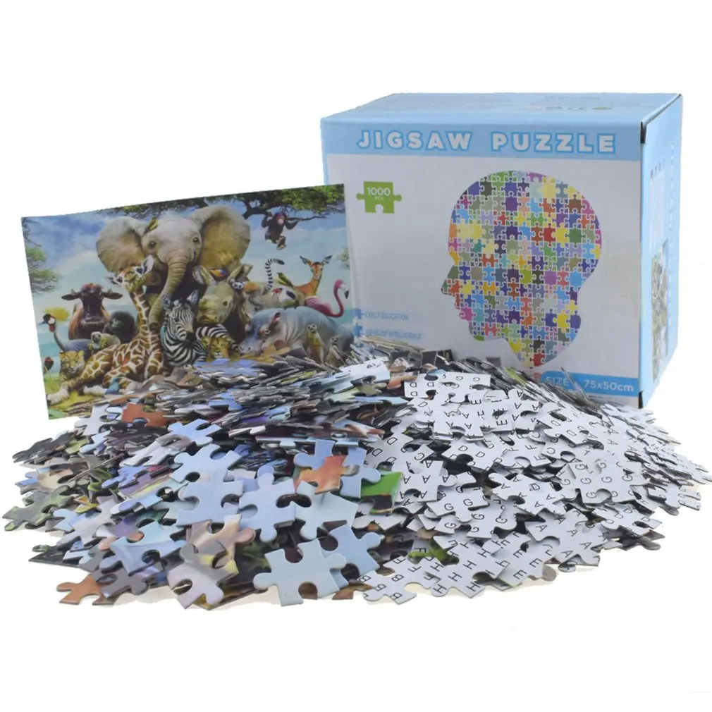 

MINI Jigsaw Puzzle 1000 Pieces Puzzle Game Wooden Assembling Puzzles for Adults Puzzle Toys Kids Children Educational Toys
