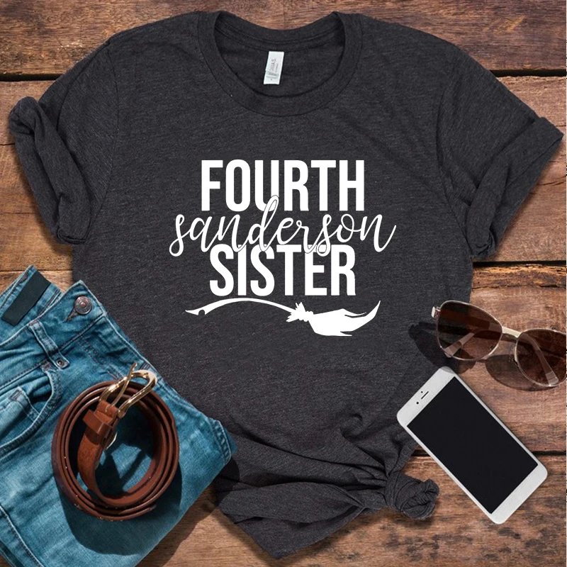 

Fourth Sanderson Sister Halloween Tshirt Vintage Harajuku Shirt Halloween 2021 Aesthetic Clothes Women Clothing Plus Size Girl
