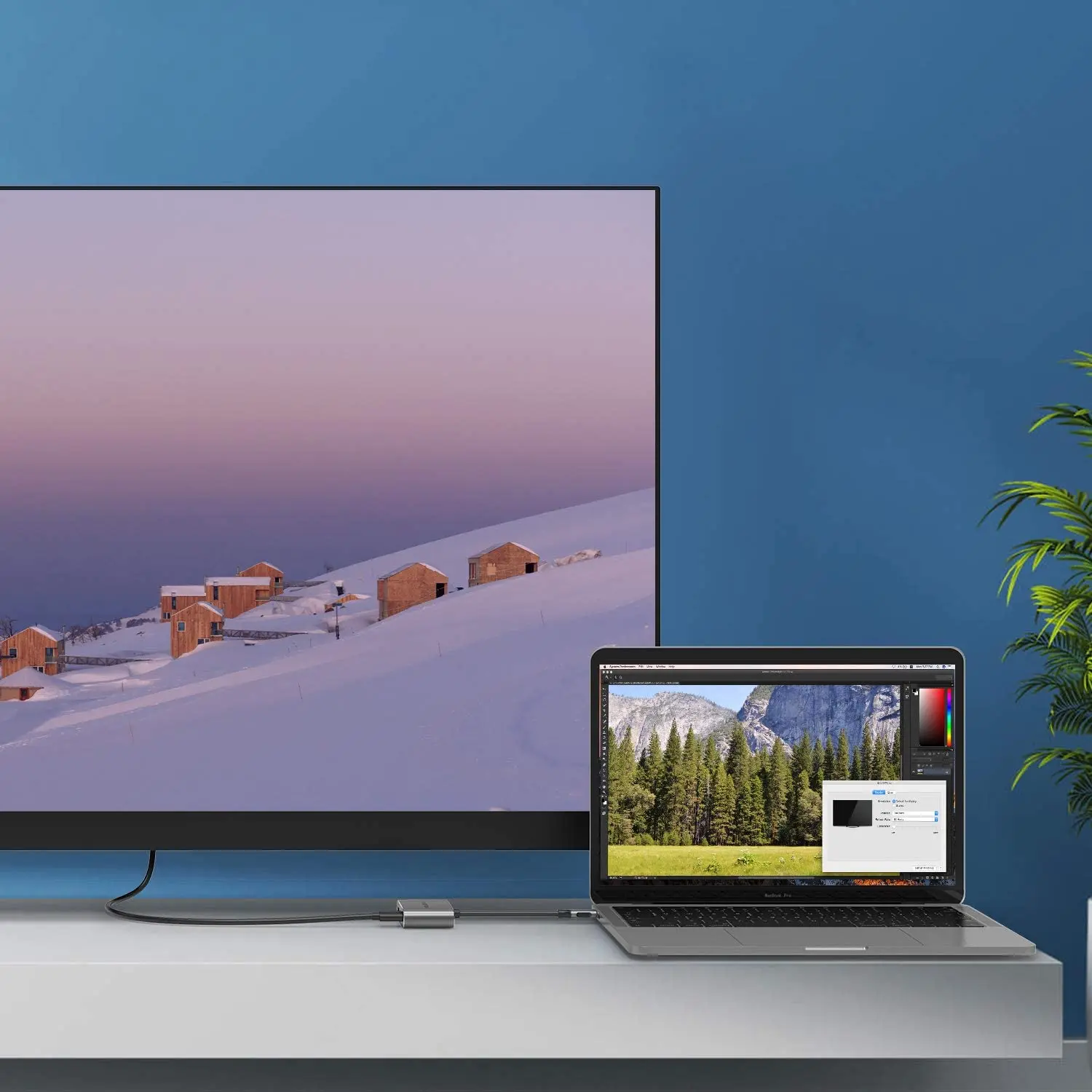 USB C к HDMI и DisplayPort двойной 4K дисплеи Цифровой AV адаптер для MacBook Pro (Thunderbolt 3) 2018 2019 Mac