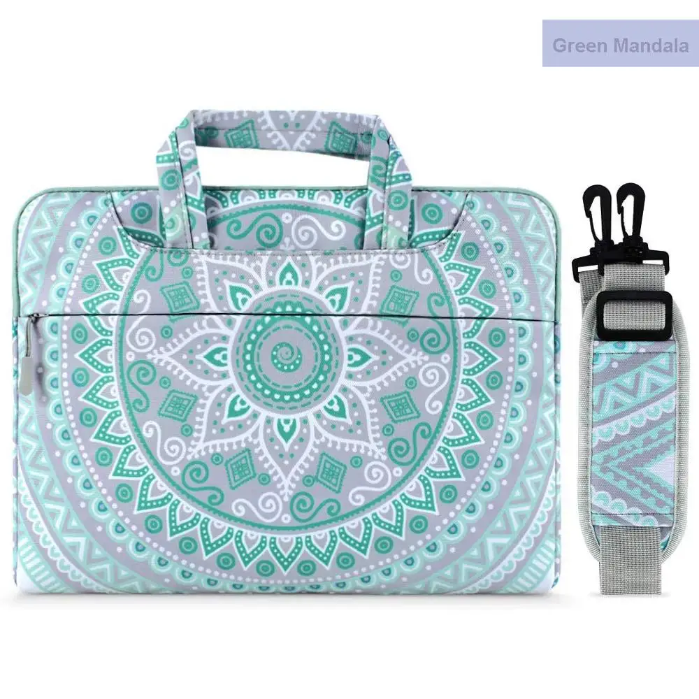 Сумка через плечо для ноутбука MOSISO 13,3, 14, 15,6, для Macbook Pro, Air, lenovo, чехол для ноутбука Air Pro 13, 15, 16 дюймов - Цвет: Mandana