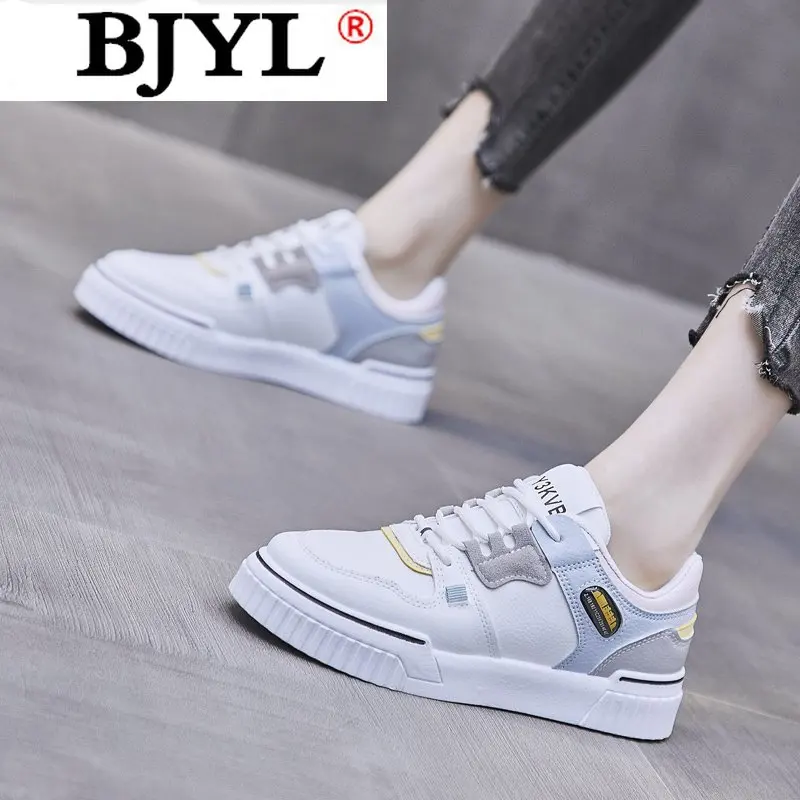 

2021 Spring Autumn Fashion Woman Sneaker Lace-up Platform New Woman Casual Vulcanized Shoes Walking Comfort Woman Plus Size