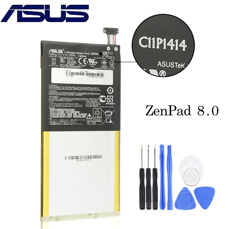 Оригинальный аккумулятор ASUS C11P1414 для ноутбука ZenPad 8 0 CB81 Z380 4170 мАч высокой