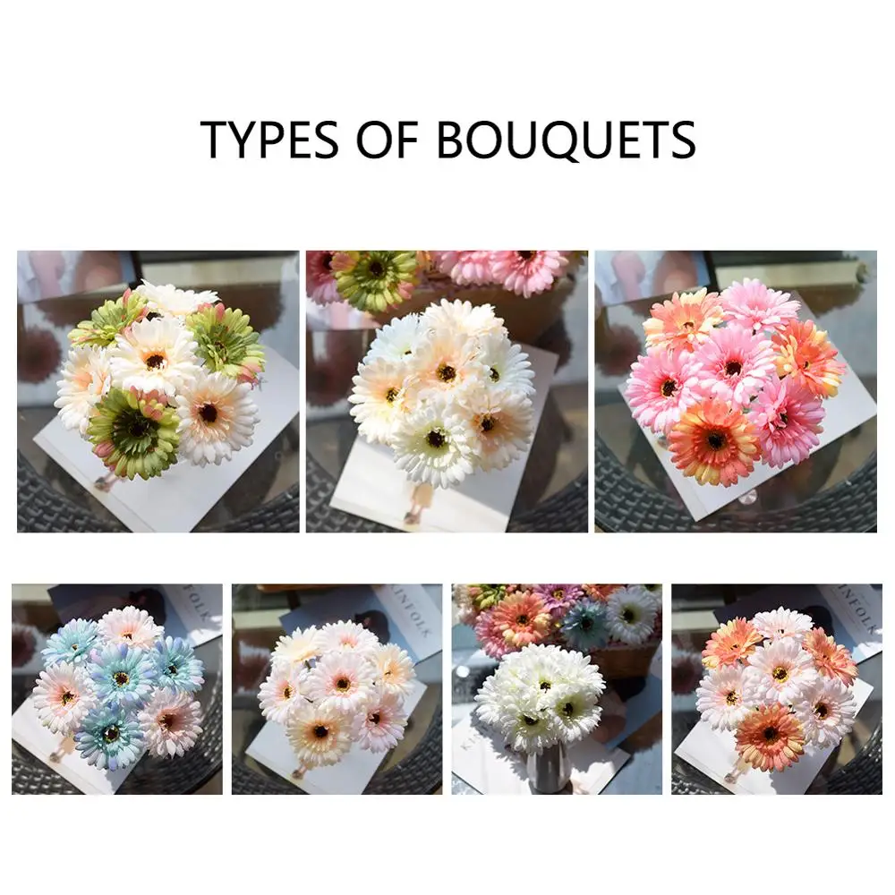 7 шт./лот 23 см искусственные африканские цветы маргаритки Шелковый цветок