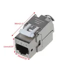1 шт. RJ45 Keystone Cat6 Cat6A, Экранированный FTP модуль из цинкового сплава, сетевой адаптер с разъемом Keystone Jack