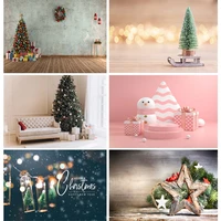 shengyongbao christmas backdrop wood board light winter snow gift star vinyl photography background for photo studio 20825sd 01
