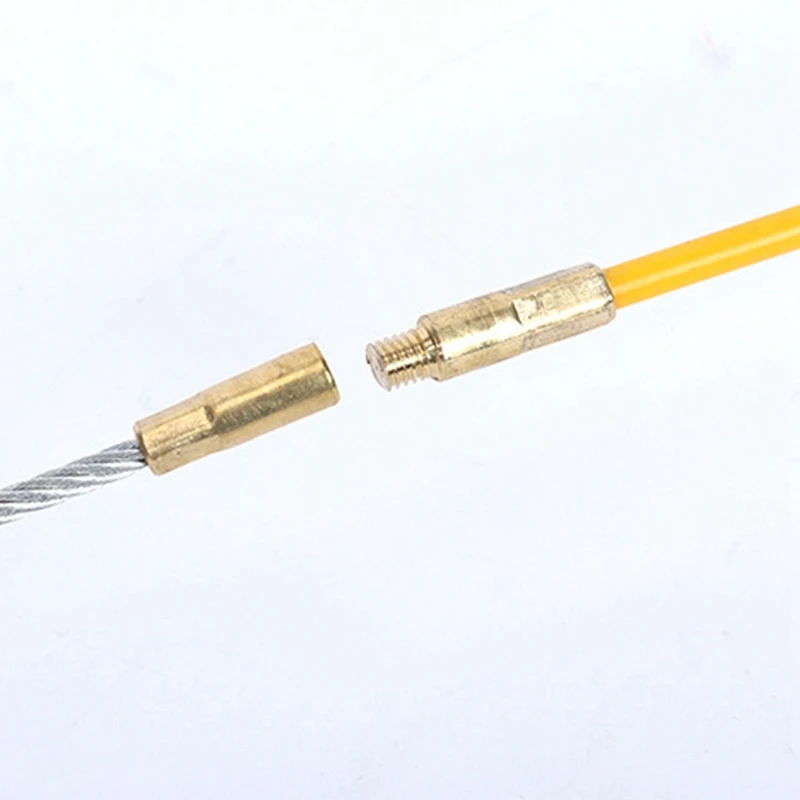 Plastic-Coated Electrician Glass Fiber Fish-Shaped Cable Puller Dark Pipe Threader Through Wall Line | Обустройство дома